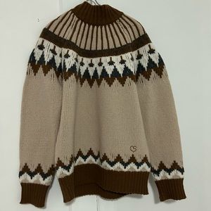 claudia schaffer frame knit sweater